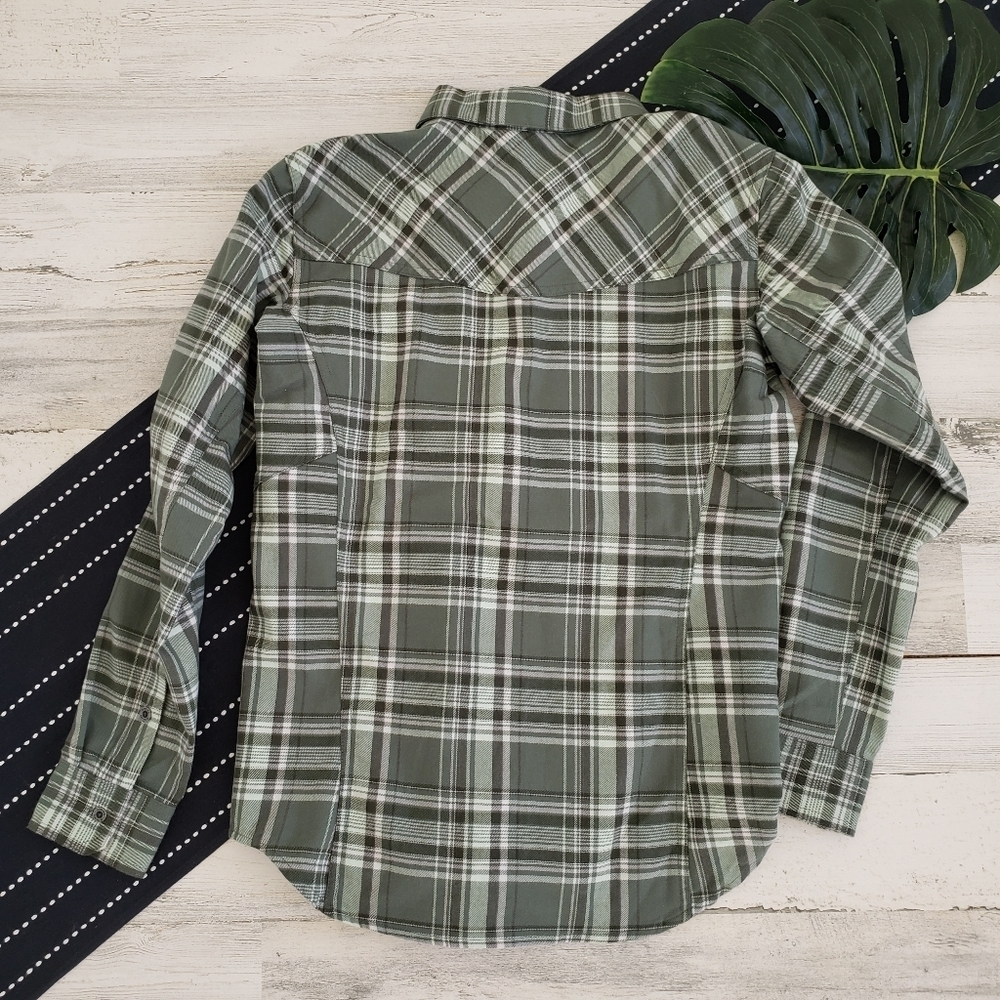 Simms Primaloft Blend Flannel Button Down Mallard… - image 8